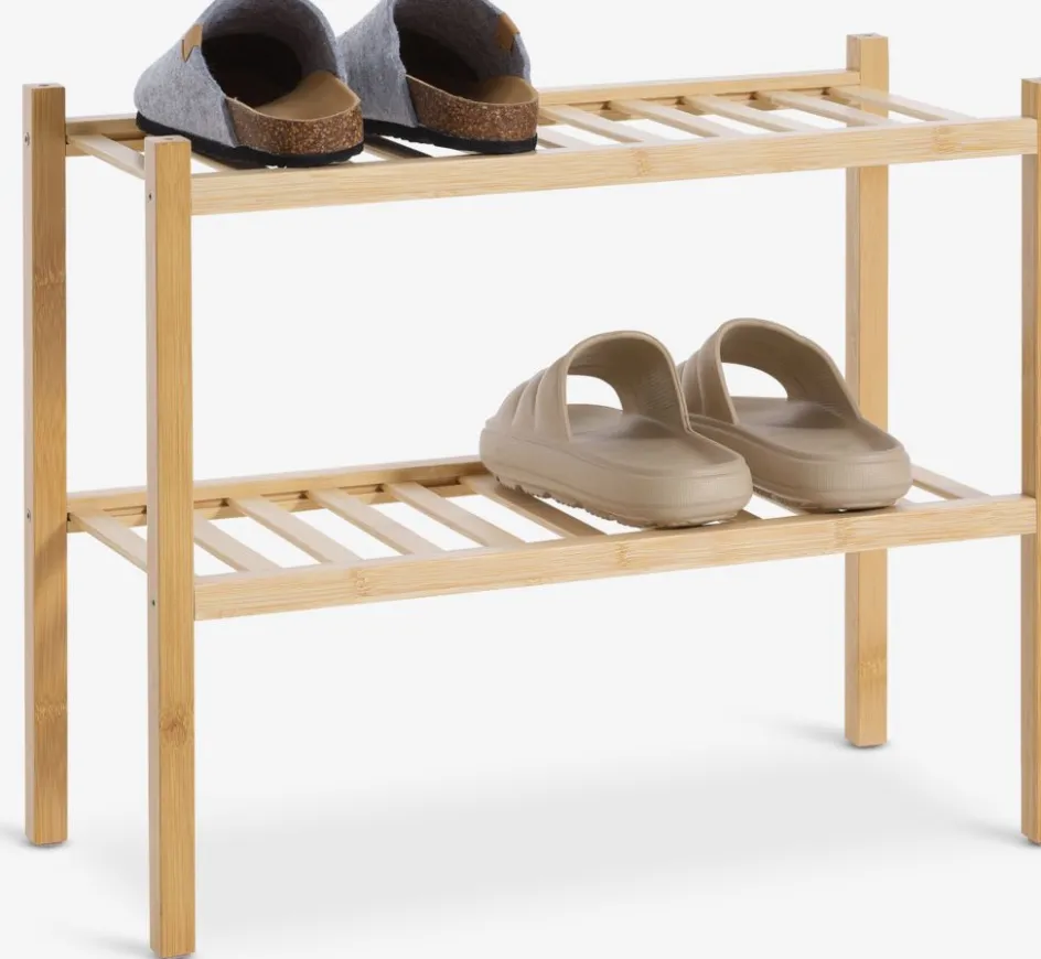 EGTVEDRange chaussures EGTVED 2 tablettes empilables bambou-JYSK Online