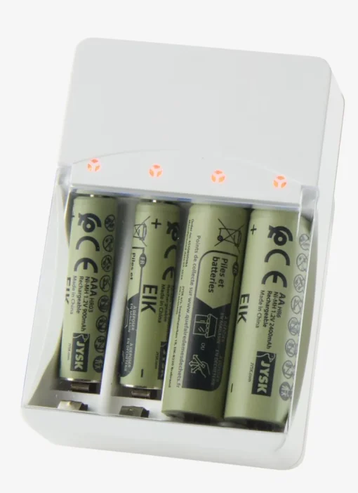 EIKChargeur de piles EIK a/prise blanc-JYSK