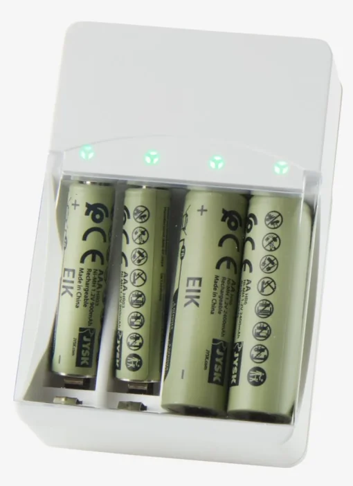 EIKChargeur de piles EIK a/prise blanc-JYSK