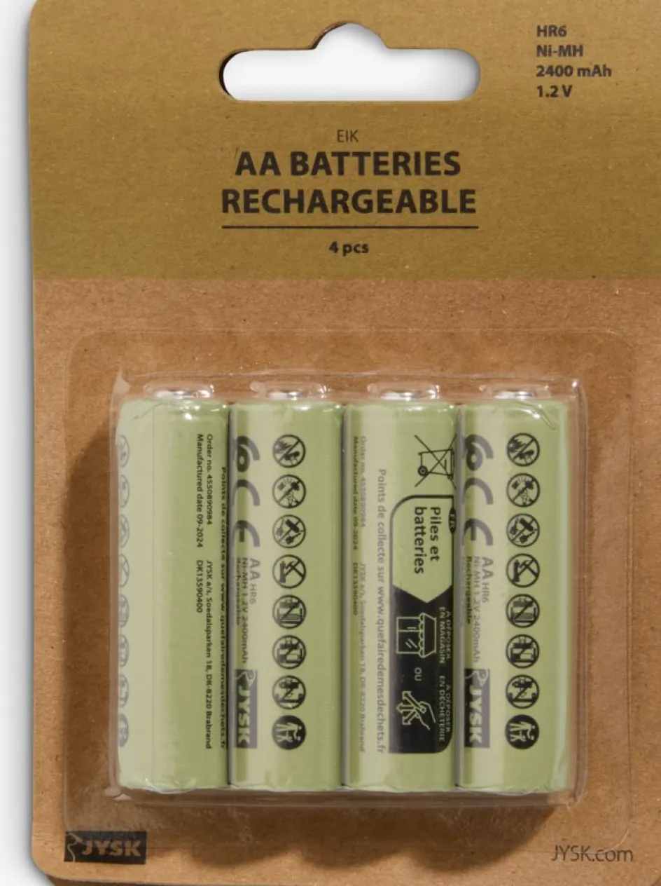 EIKPile rechargeable EIK AA 4pcs/pqt-JYSK Best