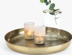 ERLINGPlateau décoratif ERLING Ø34xH4cm laiton-JYSK Clearance