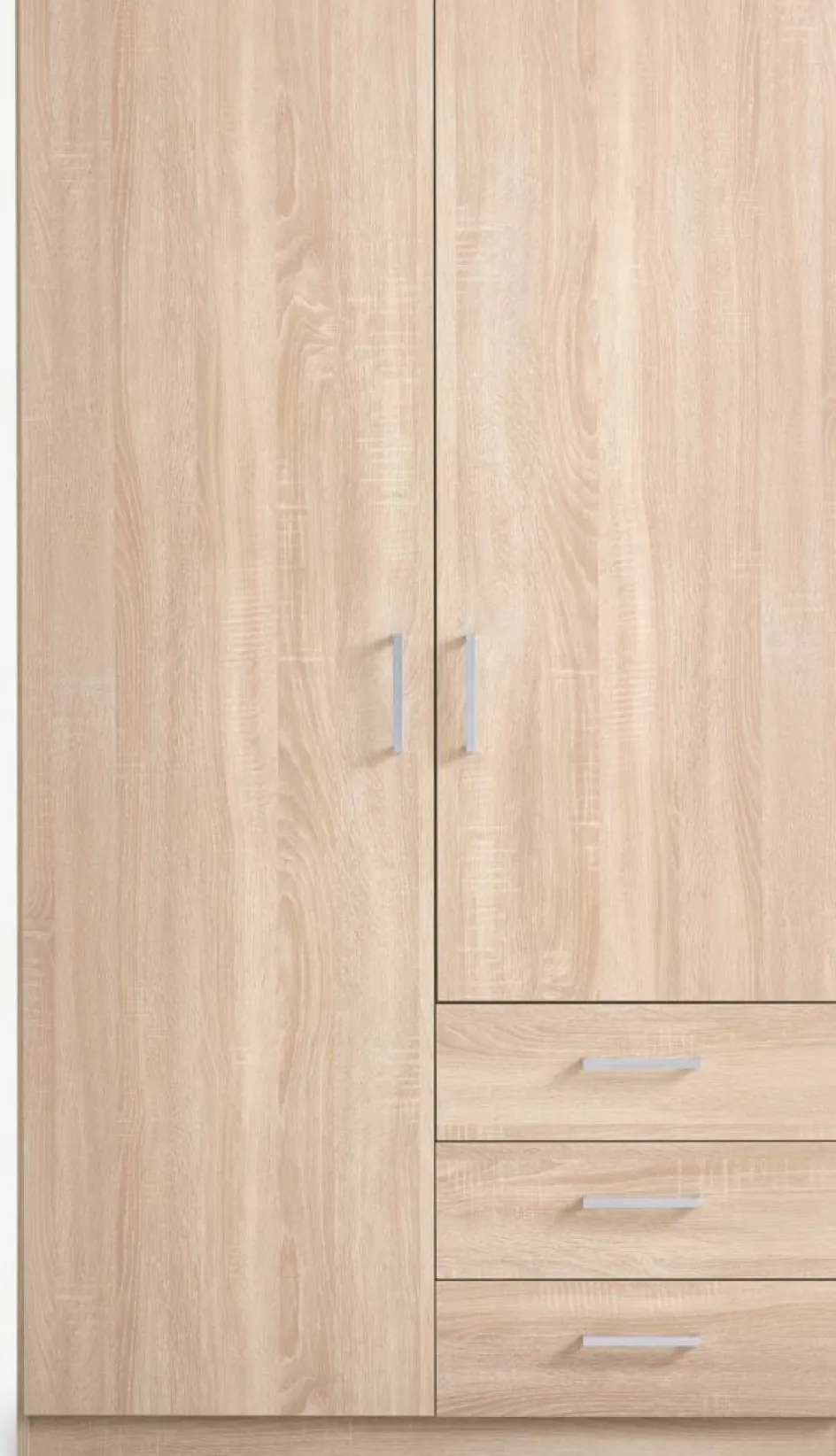 FANDRUPArmoire FANDRUP 97x176 2 portes 3 tiroirs coloris chêne c.-JYSK New