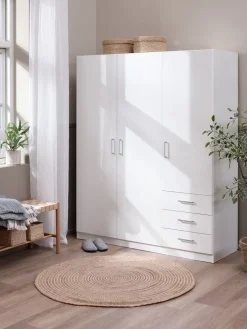 FANDRUPArmoire FANDRUP 145x176 3 portes 3 tiroirs-JYSK Online