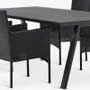FAUSING + AIDTFAUSING L220 table + 4 AIDT chaises noir-JYSK