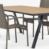 FAUSING + GUDHJEMFAUSING L220 table + 4 GUDHJEM chaises naturel-JYSK Best