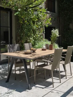 FAUSING + GUDHJEMFAUSING L220 table + 4 GUDHJEM chaises naturel-JYSK Best