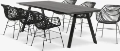 FAUSING + ILDERHUSEFAUSING L220 table + 4 ILDERHUSE chaises-JUTLANDIA Hot