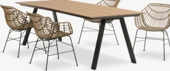 FAUSING + ILDERHUSEFAUSING L220 table + 4 ILDERHUSE chaises l-JUTLANDIA Hot