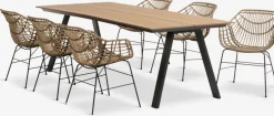 FAUSING + ILDERHUSEFAUSING L220 table + 4 ILDERHUSE chaises l-JUTLANDIA Hot