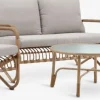 FJANDEnsemble lounge FJAND 4 personnes bambou naturel-JYSK Outlet