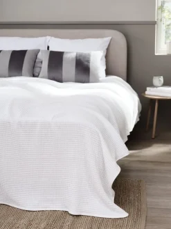 FORSYTIACouvre-lit FORSYTIA 160x220 blanc-JYSK Discount