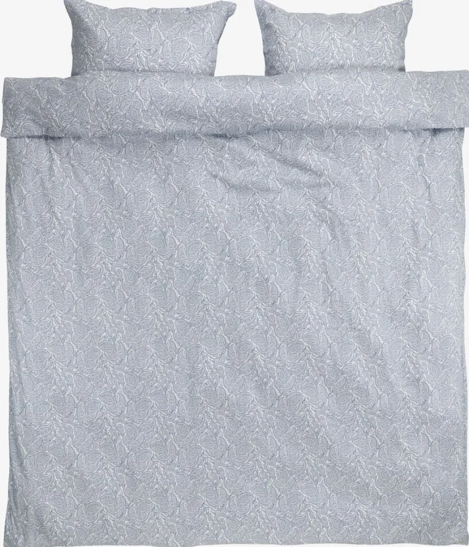 FREDERIKKEPlusParure de lit Satin FREDERIKKE 240x220 bleu/blanc-JYSK