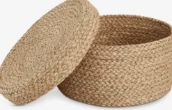 FRITLEVBoîte de rangement FRITLEV Ø29xH15cm a/couvercle naturel-JYSK Online