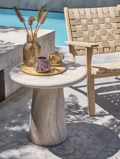 FUGLEKONGEPiédestal FUGLEKONGE Ø50xH48 coloris travertin-JYSK Discount