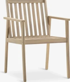 FUGLSAND + RADSTEDFUGLSAND Ø120 + 4 RADSTED chaises acacia massif-JYSK New