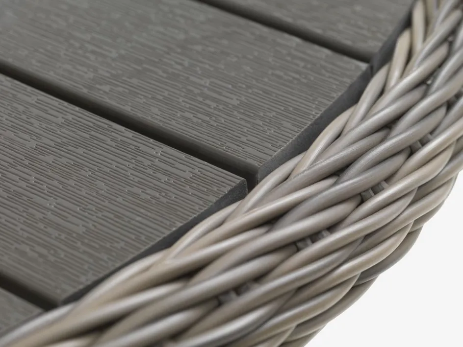 GAMMELBYGAMMELBY Ø130 table + 4 GAMMELBY chaises gris-JUTLANDIA