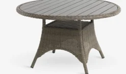 GAMMELBYGAMMELBY Ø130 table + 4 GAMMELBY chaises gris-JUTLANDIA