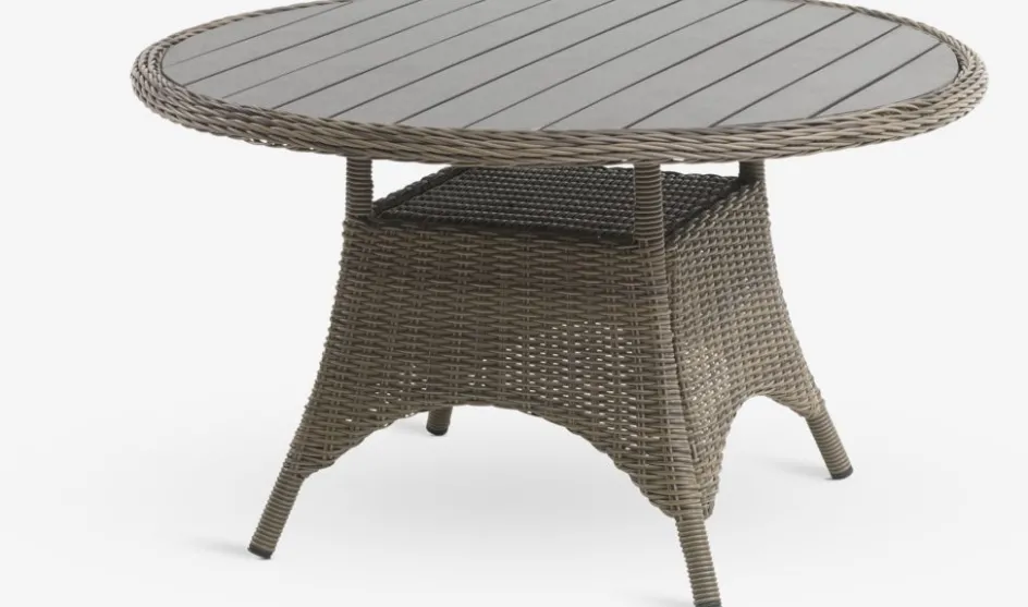 GAMMELBYGAMMELBY Ø130 table + 4 GAMMELBY chaises gris-JUTLANDIA
