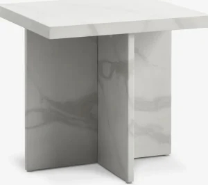 GANDRUPBout de canapé GANDRUP 45x45 coloris marbre blanc-JYSK