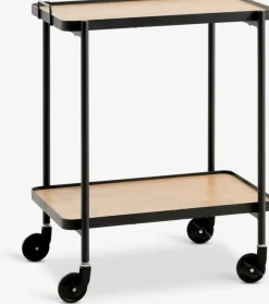 GANGSTEDDesserte GANGSTED 2 étagères coloris chêne chaud/noir-JYSK Hot