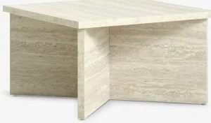 GELSTEDTable basse GELSTED 60x60 coloris travertin-JYSK Online