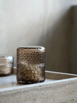 GENEVADBoîte de rangement GENEVAD Ø8xH10cm verre brun-JYSK Online