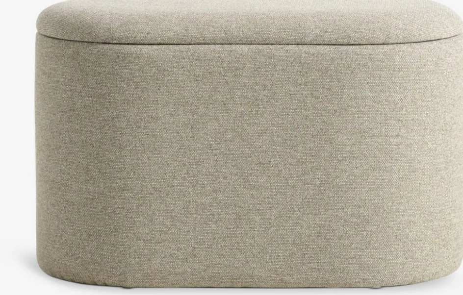 GISLEVPouf GISLEV 65x36 a/rangement tissu sable-JYSK Discount