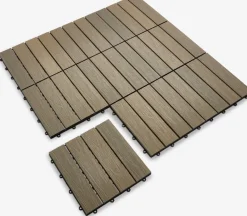 GRAVANDDalle de terrasse GRAVAND l30xL30 imitation bois gris 9pcs-JYSK Discount