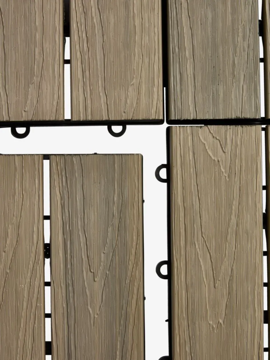 GRAVANDDalle de terrasse GRAVAND l30xL30 imitation bois gris 9pcs-JYSK Discount