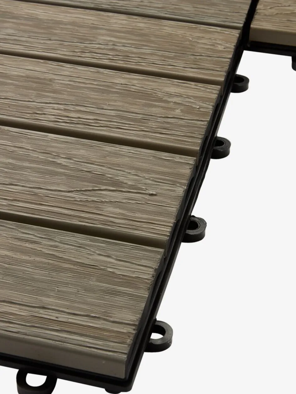 GRAVANDDalle de terrasse GRAVAND l30xL30 imitation bois gris 9pcs-JYSK Discount