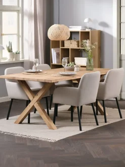 GRIBSKOV + SOTTRUPGRIBSKOV L180 table chêne naturel + 4 SOTTRUP chaises beige-JYSK Best