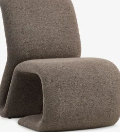 GULDBJERGFauteuil lounge GULDBJERG tissu sable foncé-JYSK Online