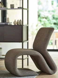 GULDBJERGFauteuil lounge GULDBJERG tissu sable foncé-JYSK Online