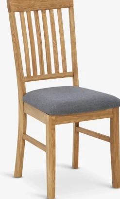 HAGEChaise HAGE tissu gris/chêne naturel-Royal Oak Clearance