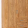 HAGECommode 2 tiroirs 2 portes HAGE chêne naturel-Royal Oak