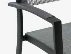 HAGEN + STRANDBYHAGEN L160 table + 4 STRANDBY chaises gris-JUTLANDIA Discount