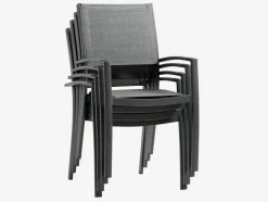 HAGEN + STRANDBYHAGEN L214 table + 4 STRANDBY chaises gris-JUTLANDIA Hot