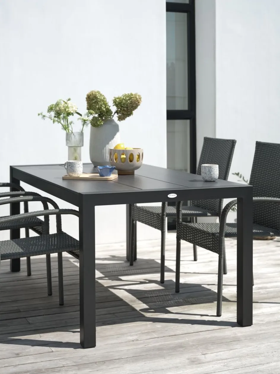 HAGENTable de jardin HAGEN l92xL160 gris-JUTLANDIA Clearance