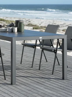 HAGENTable de jardin HAGEN l100xL214 gris-JUTLANDIA Best