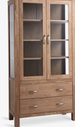 HAGEVitrine HAGE 2 portes 2 tiroirs chêne naturel-Royal Oak Best