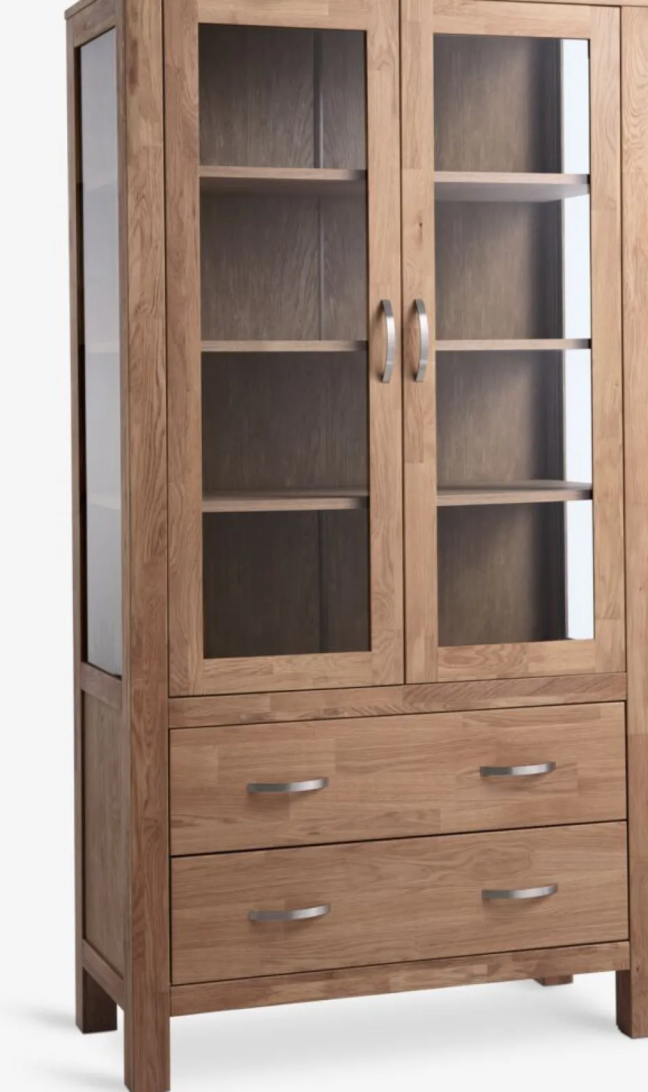 HAGEVitrine HAGE 2 portes 2 tiroirs chêne naturel-Royal Oak Best