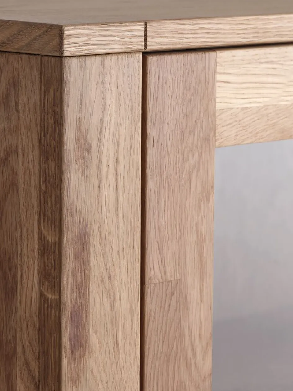 HAGEVitrine HAGE 2 portes 2 tiroirs chêne naturel-Royal Oak Best