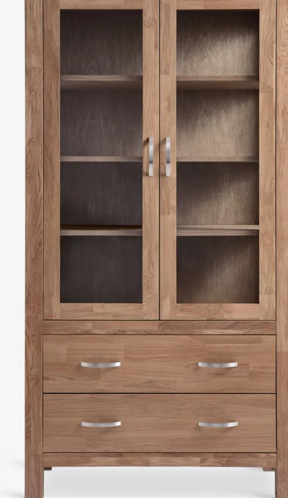 HAGEVitrine HAGE 2 portes 2 tiroirs chêne naturel-Royal Oak Best