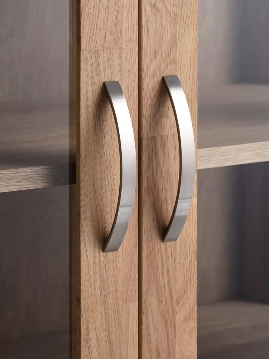 HAGEVitrine HAGE 2 portes 2 tiroirs chêne naturel-Royal Oak Best