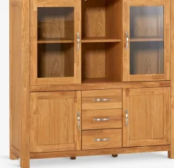 HAGEVitrine HAGE 4 portes 3 tiroirs chêne naturel-Royal Oak Sale