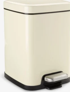 HALLENPoubelle à pédale HALLEN 5L a/fermeture silencieuse crème-JYSK Best