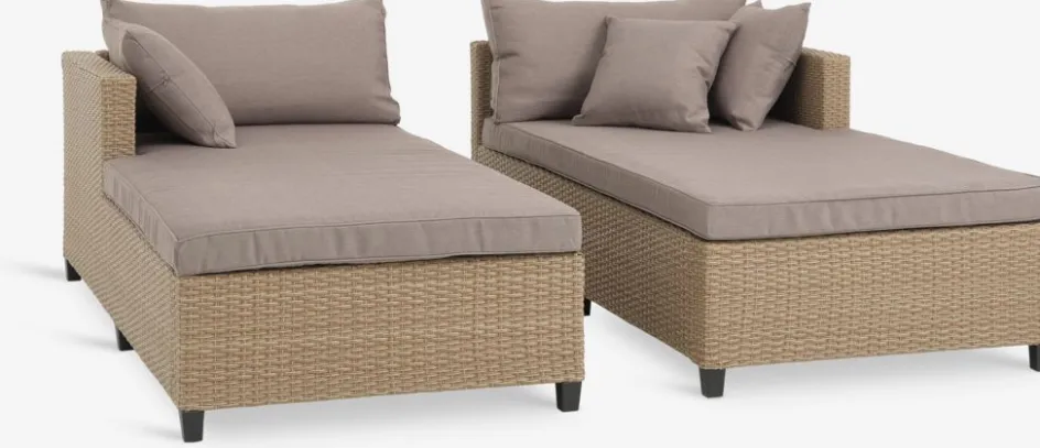 HALLINGBain de soleil HALLING l179xL187 naturel-JYSK Outlet