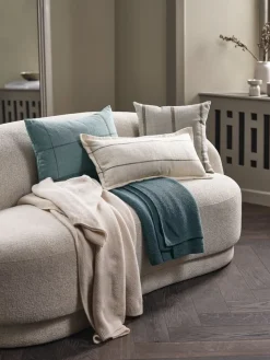 HALLONCoussin HALLON 40x60 bleu poudré/brun-JYSK