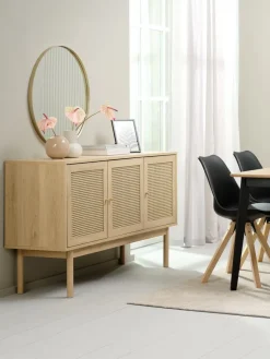 HALMSTADBuffet HALMSTAD 3 portes poly/coloris chêne chaud-JYSK