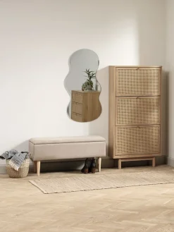 HALMSTADMeuble à chaussures HALMSTAD 3 compart. coloris chêne chaud-JYSK New